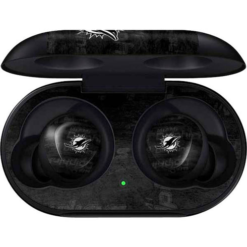 NFL Miami Dolphins Black & White Galaxy Buds Skin