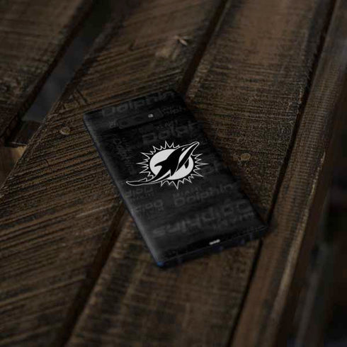 NFL Miami Dolphins Black & White Galaxy Note 9 Skin