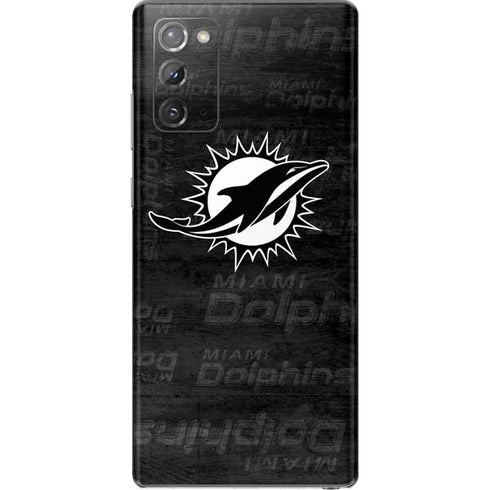 NFL Miami Dolphins Black & White Galaxy Note20 5G Skin