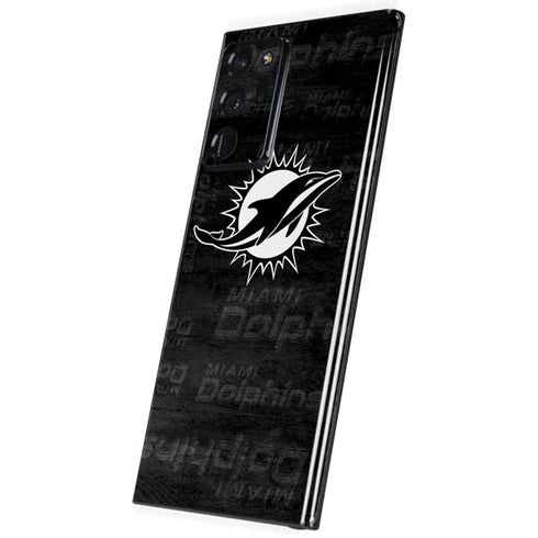 NFL Miami Dolphins Black & White Galaxy Note20 Ultra 5G Skin