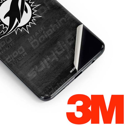 NFL Miami Dolphins Black & White Galaxy S10 Skin