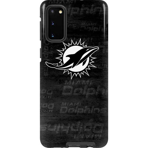 NFL Miami Dolphins Black & White Galaxy S20 Pro Case