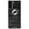 NFL Miami Dolphins Black & White Galaxy S21 Plus 5G Clear Case