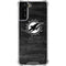 NFL Miami Dolphins Black & White Galaxy S22 Plus Clear Case