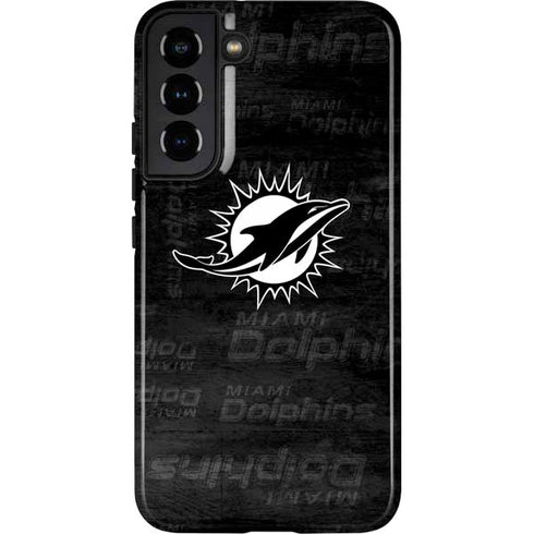 NFL Miami Dolphins Black & White Galaxy S22 Plus Pro Case
