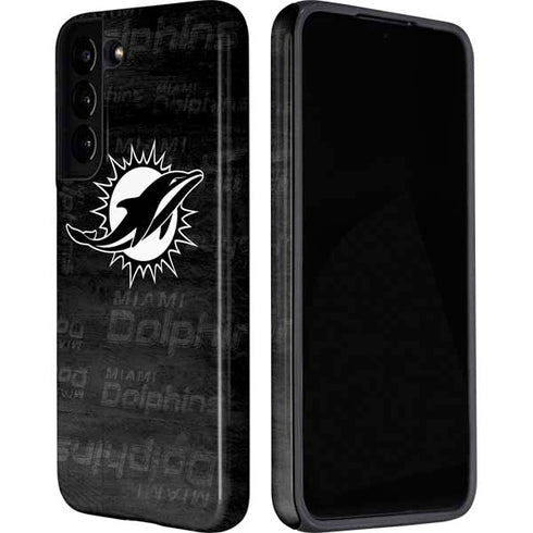 NFL Miami Dolphins Black & White Galaxy S22 Plus Pro Case