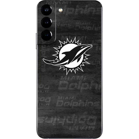 NFL Miami Dolphins Black & White Galaxy S22 Plus Skin