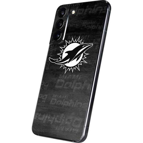 NFL Miami Dolphins Black & White Galaxy S22 Plus Skin
