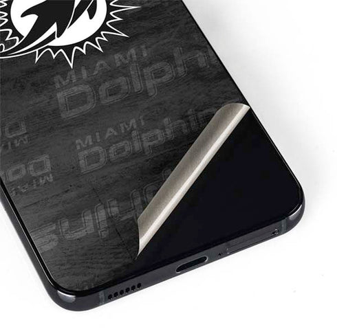 NFL Miami Dolphins Black & White Galaxy S22 Plus Skin