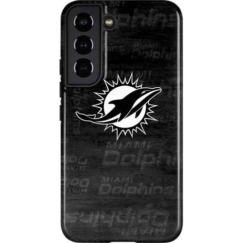 NFL Miami Dolphins Black & White Galaxy S22 Pro Case