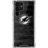 NFL Miami Dolphins Black & White Galaxy S22 Ultra Clear Case