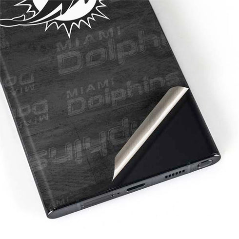 NFL Miami Dolphins Black & White Galaxy S22 Ultra Skin