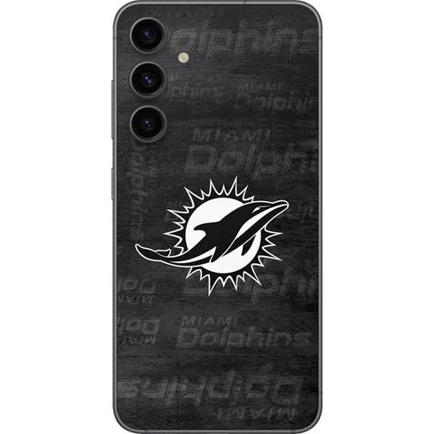 NFL Miami Dolphins Black & White Galaxy S23 FE Skin