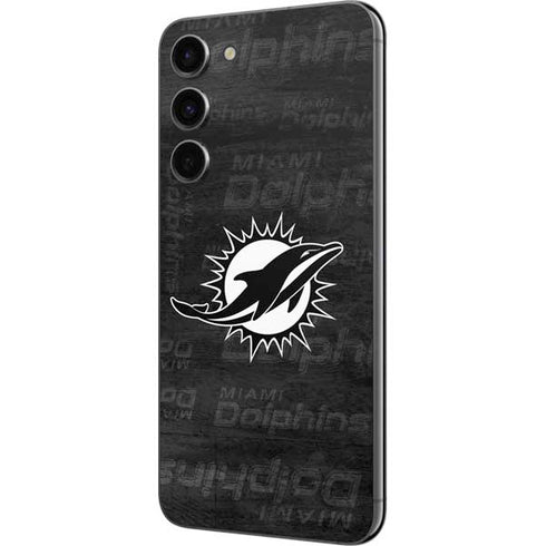 NFL Miami Dolphins Black & White Galaxy S23 Plus Skin