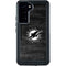 NFL Miami Dolphins Black & White Galaxy S23 Plus Waterproof Case