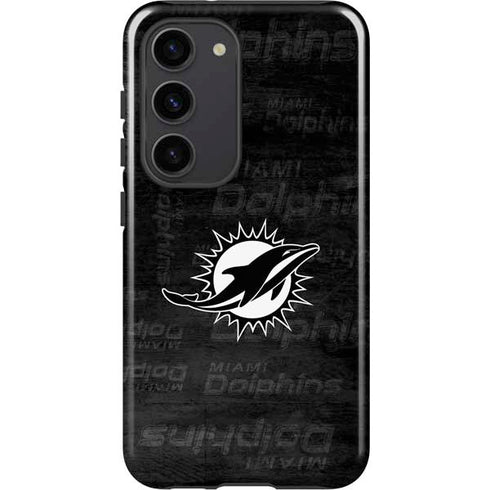 NFL Miami Dolphins Black & White Galaxy S23 Pro Case