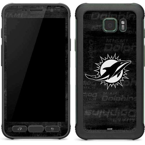 NFL Miami Dolphins Black & White Galaxy S7 Active Skin