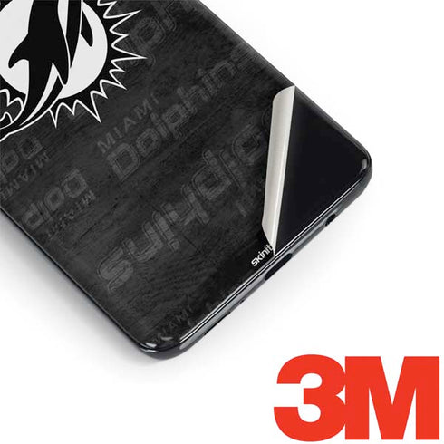 NFL Miami Dolphins Black & White Galaxy S9 Skin