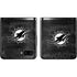 NFL Miami Dolphins Black & White Galaxy Z Flip Skin