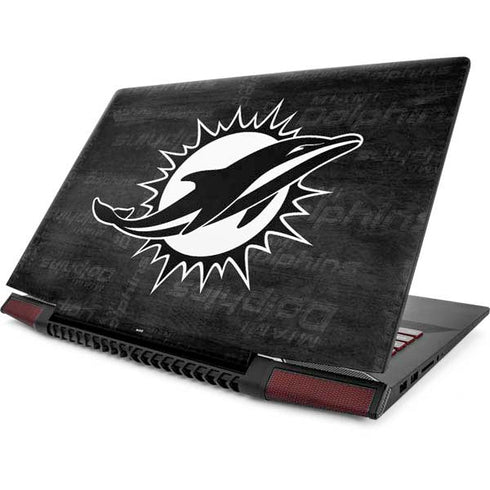 NFL Miami Dolphins Black & White Lenovo IdeaPad Skin