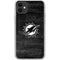 NFL Miami Dolphins Black & White iPhone 11 Clear Case