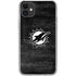 NFL Miami Dolphins Black & White iPhone 11 Clear Case