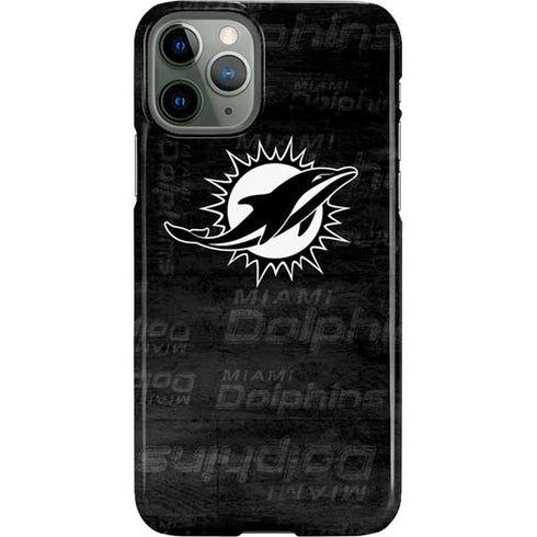 NFL Miami Dolphins Black & White iPhone 11 Pro Lite Case