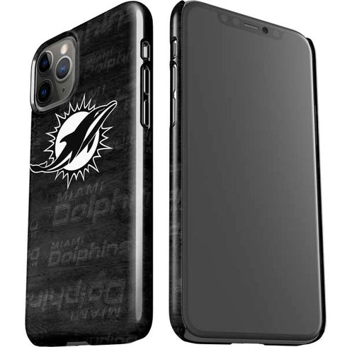 NFL Miami Dolphins Black & White iPhone 11 Pro Lite Case