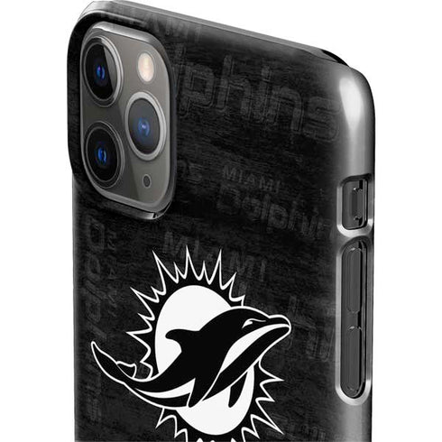 NFL Miami Dolphins Black & White iPhone 11 Pro Max Lite Case