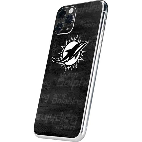 NFL Miami Dolphins Black & White iPhone 11 Pro Skin