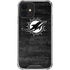 NFL Miami Dolphins Black & White iPhone 12 Clear Case