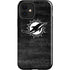 NFL Miami Dolphins Black & White iPhone 12 Impact Case