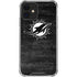 NFL Miami Dolphins Black & White iPhone 12 Mini Clear Case