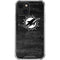 NFL Miami Dolphins Black & White iPhone 13 Mini Clear Case
