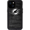 NFL Miami Dolphins Black & White iPhone 13 Mini Waterproof Case