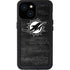 NFL Miami Dolphins Black & White iPhone 13 Mini Waterproof Case