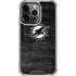 NFL Miami Dolphins Black & White iPhone 13 Pro Clear Case