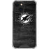 NFL Miami Dolphins Black & White iPhone 15 Plus Clear Case