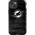 NFL Miami Dolphins Black & White iPhone 15 Impact Case