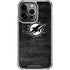 NFL Miami Dolphins Black & White iPhone 14 Pro Clear Case