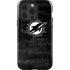 NFL Miami Dolphins Black & White iPhone 15 Pro Impact Case