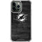 NFL Miami Dolphins Black & White iPhone 14 Pro Max Clear Case