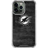 NFL Miami Dolphins Black & White iPhone 14 Pro Max Clear Case