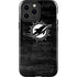NFL Miami Dolphins Black & White iPhone 15 Pro Max Impact Case