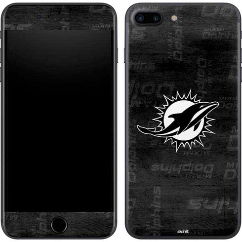 NFL Miami Dolphins Black & White iPhone 7 Plus Skin