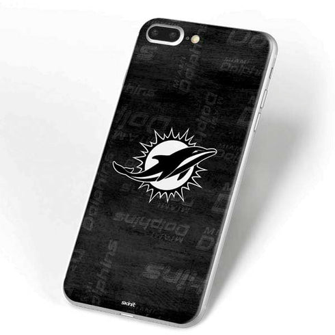 NFL Miami Dolphins Black & White iPhone 7 Plus Skin