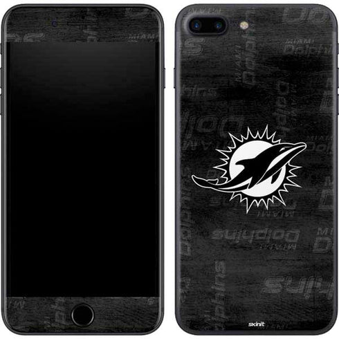 NFL Miami Dolphins Black & White iPhone 8 Plus Skin