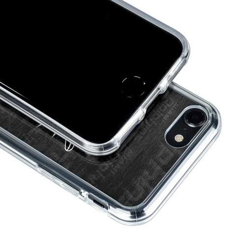 NFL Miami Dolphins Black & White iPhone SE (2nd & 3rd Gen) Clear Case
