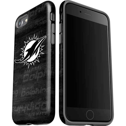 NFL Miami Dolphins Black & White iPhone SE (2nd & 3rd Gen) Pro Case