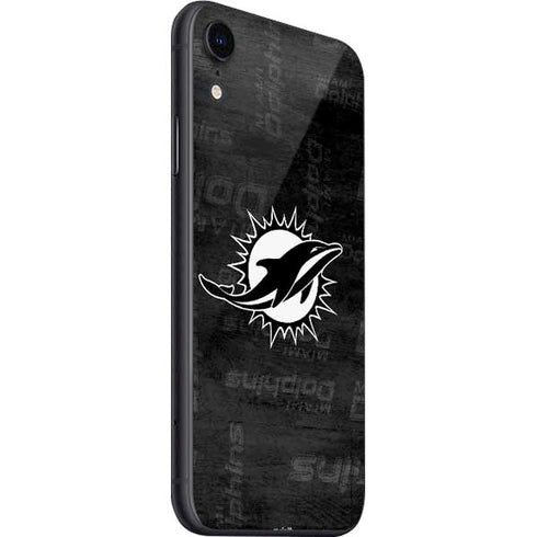 NFL Miami Dolphins Black & White iPhone SE (2nd & 3rd Gen) Skin